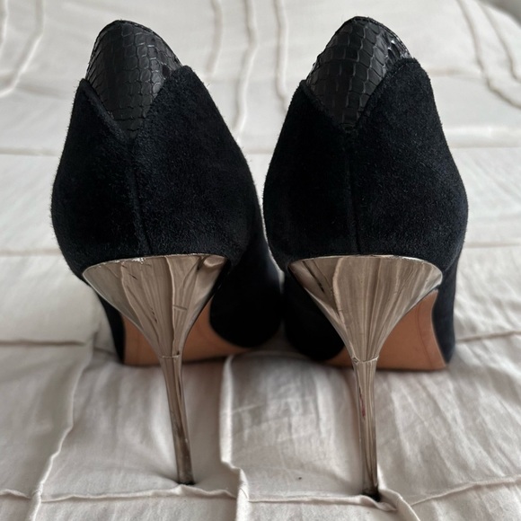 Sam Edelman Black Suede Pointed Toe Heels – Size 9.5 - Picture 3 of 6